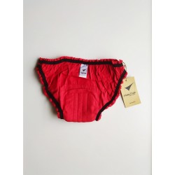 Red period underwear inside back view